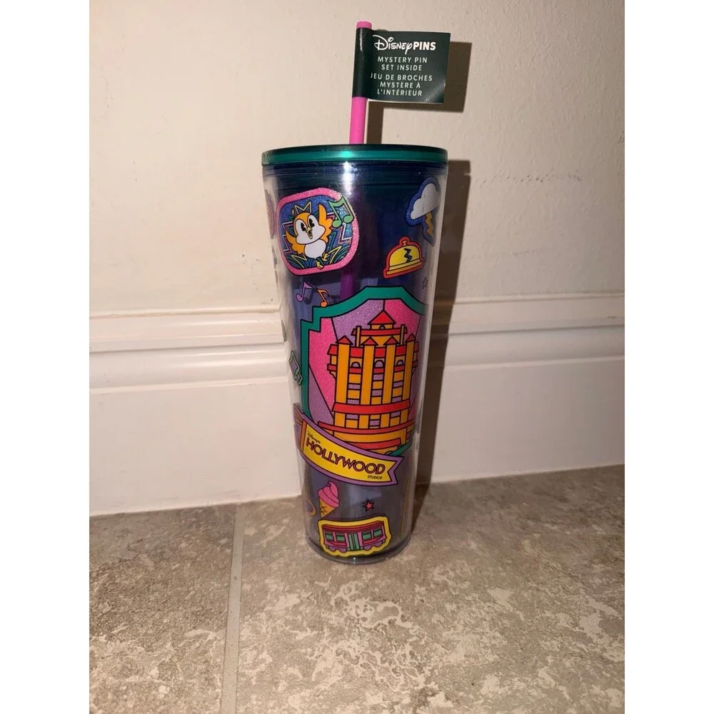 Walt Disney World x Starbucks Hollywood Studios Tumbler 24 Oz Pins NOT Included